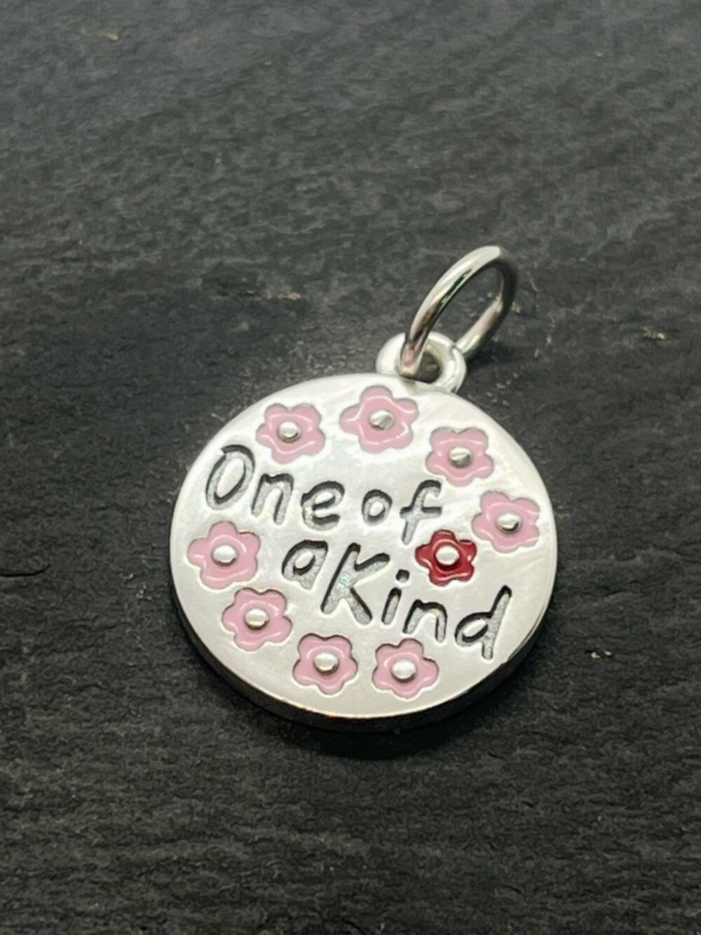 James Avery S925 Sterling Silver "One of a Kind" Enamel Flower Charm